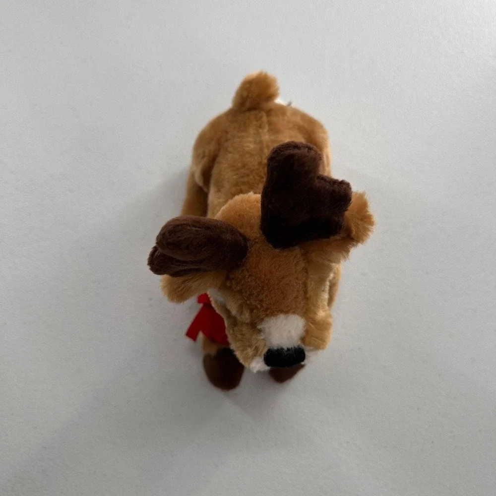 Lindt By Gund Plush Reindeer Brown & Red Holiday Toy Collectible Christmas Scarf